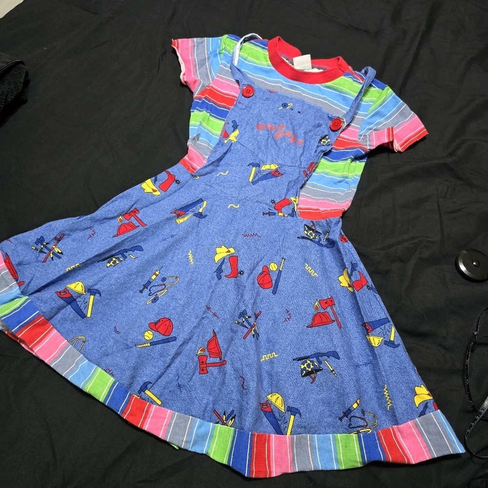 Girls CHUCKY  Halloween Dress, Med